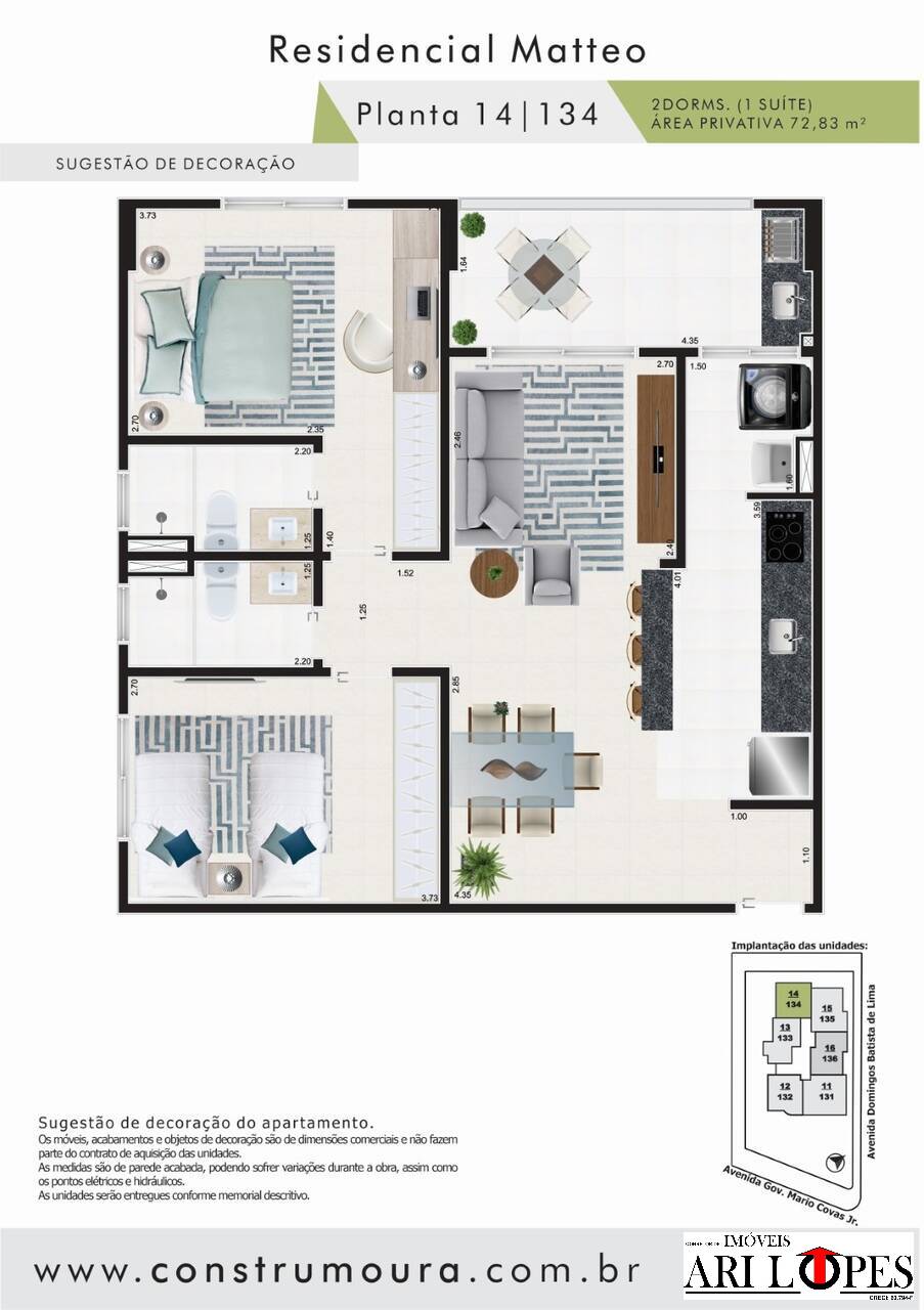 Apartamento à venda com 2 quartos, 72m² - Foto 13